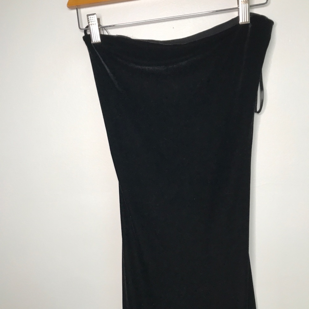 VTG CHARLOTTE RUSSE WOMENS DRESS BLACK VELVET STRETCH XS - Picture 4 of 11